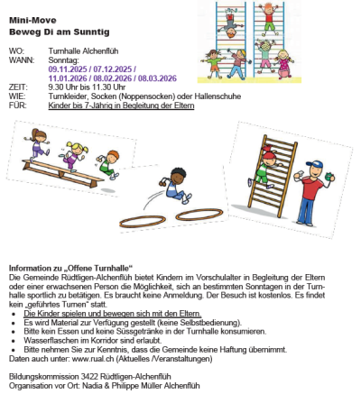 Mini-Move Beweg di am Sunntig